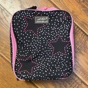 BC
NWOT Eddie Bauer Black and Pink Star Pattern Lunch Bag